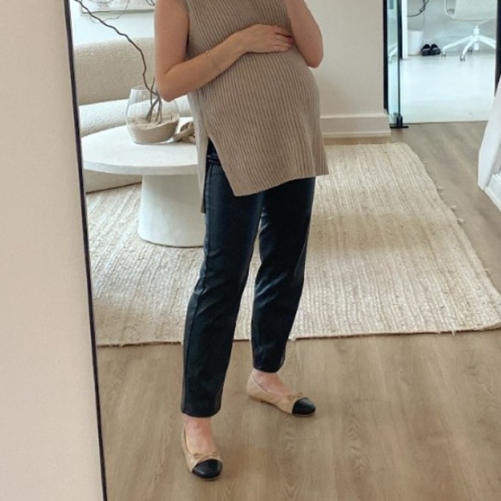 Maternity pleather pants
